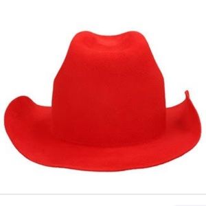 Wide brim hat in Red by Sacred Hawk